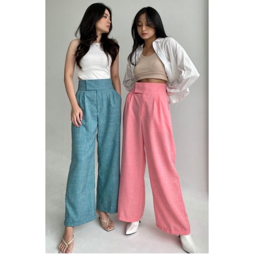 Peach Poppy  JADE Highwaisted Culottes Premium - Celana Panjang Kulot Wanita