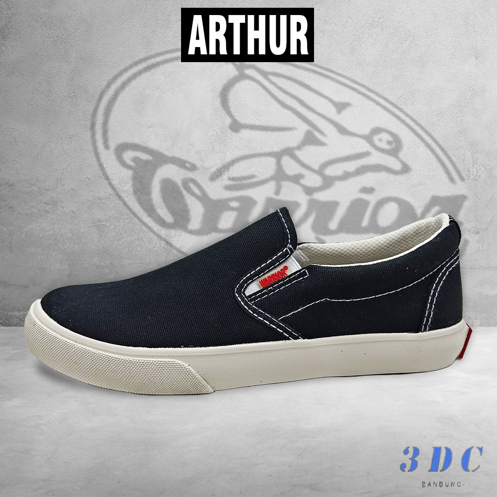 SEPATU WARRIOR ARTHUR - ORIGINAL SLIP ON CANVAS SPORT SHOES UNISEX