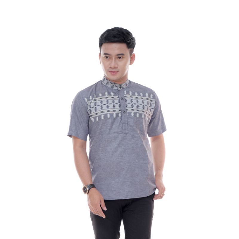 Koko kurta baju pria Dewasa anak couple  lengan pendek