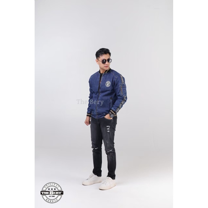 Jaket Jeans Jaket Jeans Denim Jaket Jeans The Berry Taping 71 Biowash