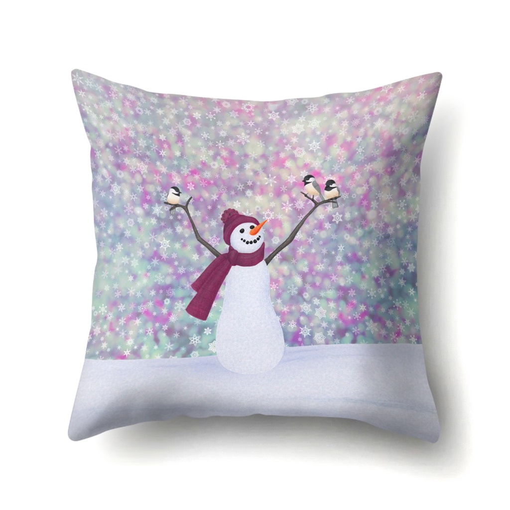 SARUNG BANTAL 02 Kursi SOFA NATAL  45 x 45cm Santa CHRISTMAS HOLIDAY Dekorasi Xmas Hiasan Pillow Case