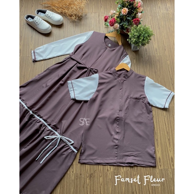 FAMSET FLEUR DEWASA DAN ANAK BY SIMPLYOFAEGEA SAE