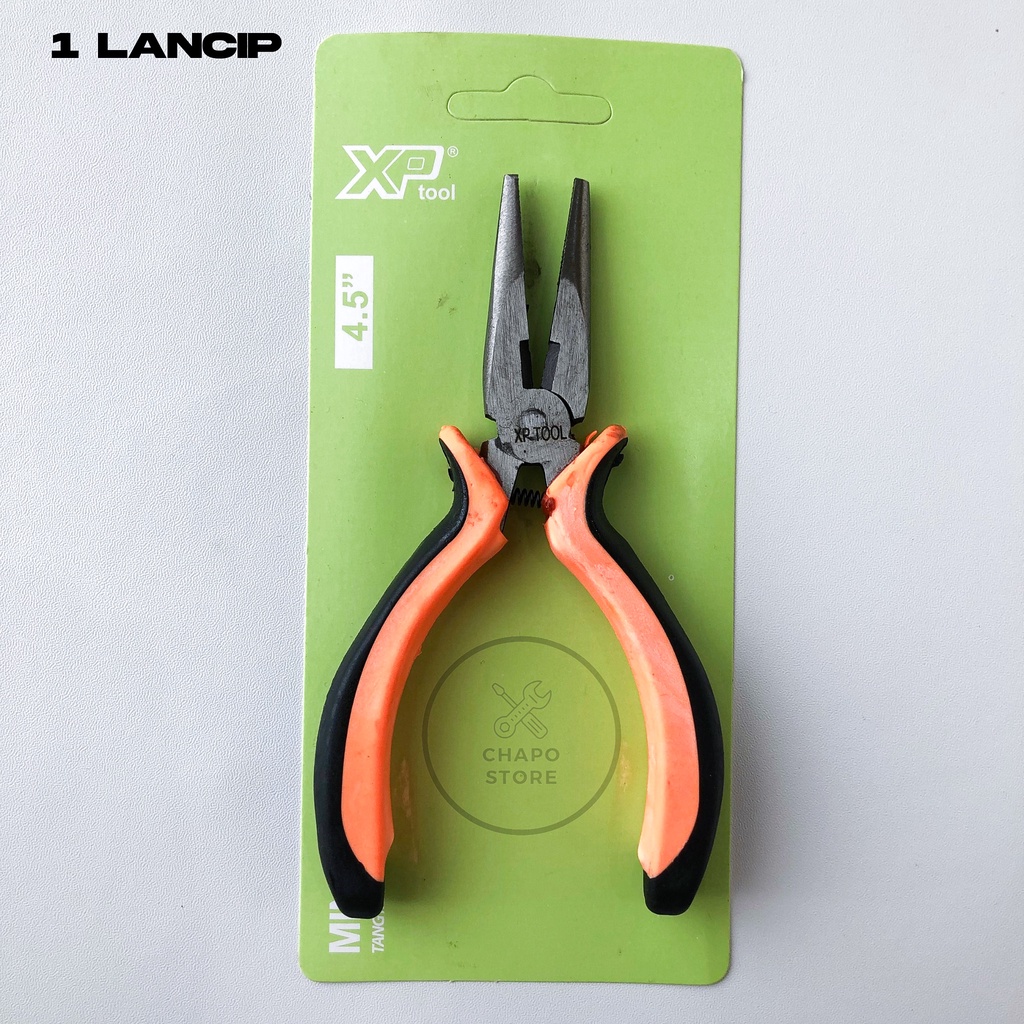 XP TOOL tang  kombinasi lancip potong mini 4,5&quot; inch linesman diagonal long nose pliers tang knip cucut