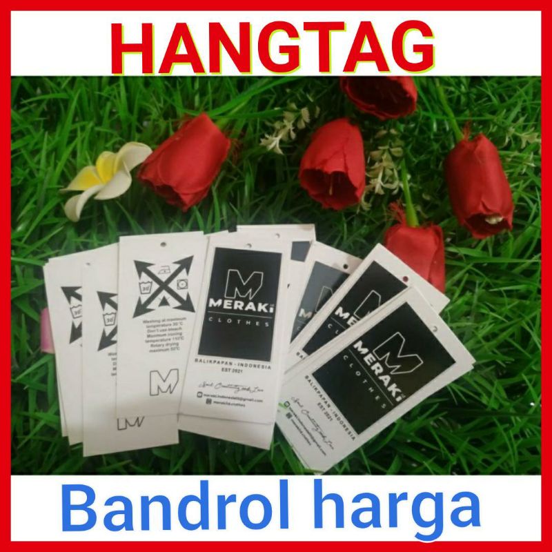 

Tag Label Baju Custom Handtag Tebal 700 gsm 800gr Plus Tali benang 1000pcs