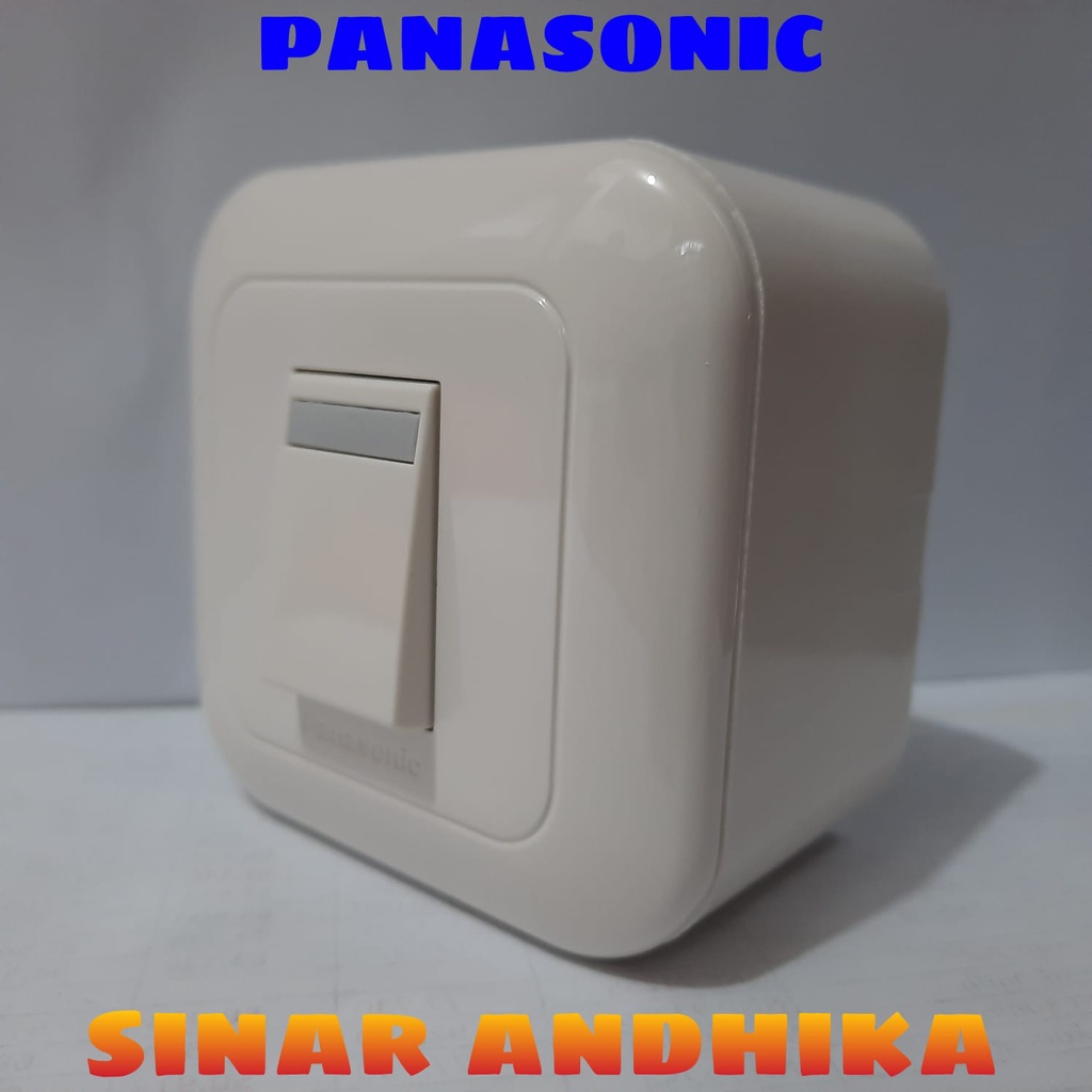 SAKLAR / STOP KONTAK PUTIH OUTBOW WIDE SERIES PANASONIC