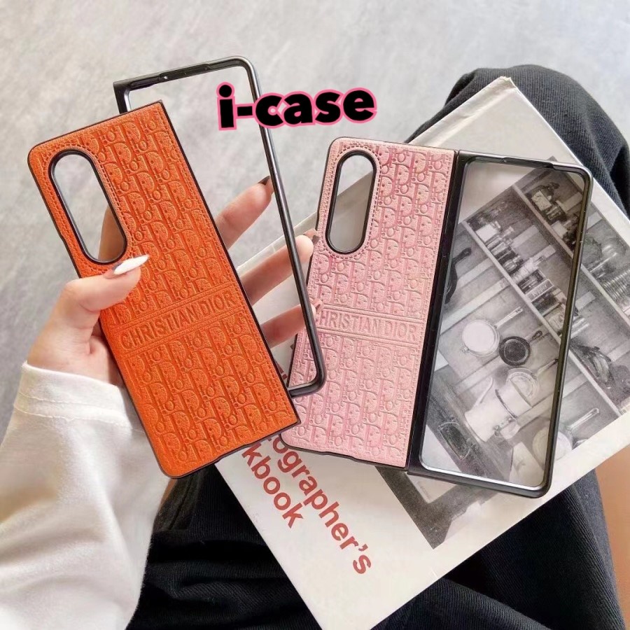 Leather CD Case Samsung Z Fold 3 5G & Z Fold 2 ChristianDior