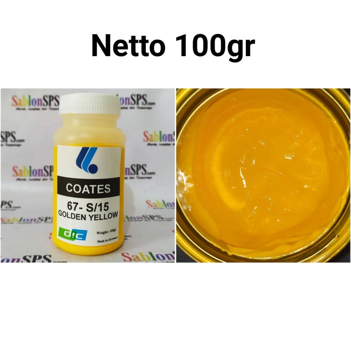 

TINTA SABLON GELAS COATES 67-S/15 GOLDEN YELLOW 100GR