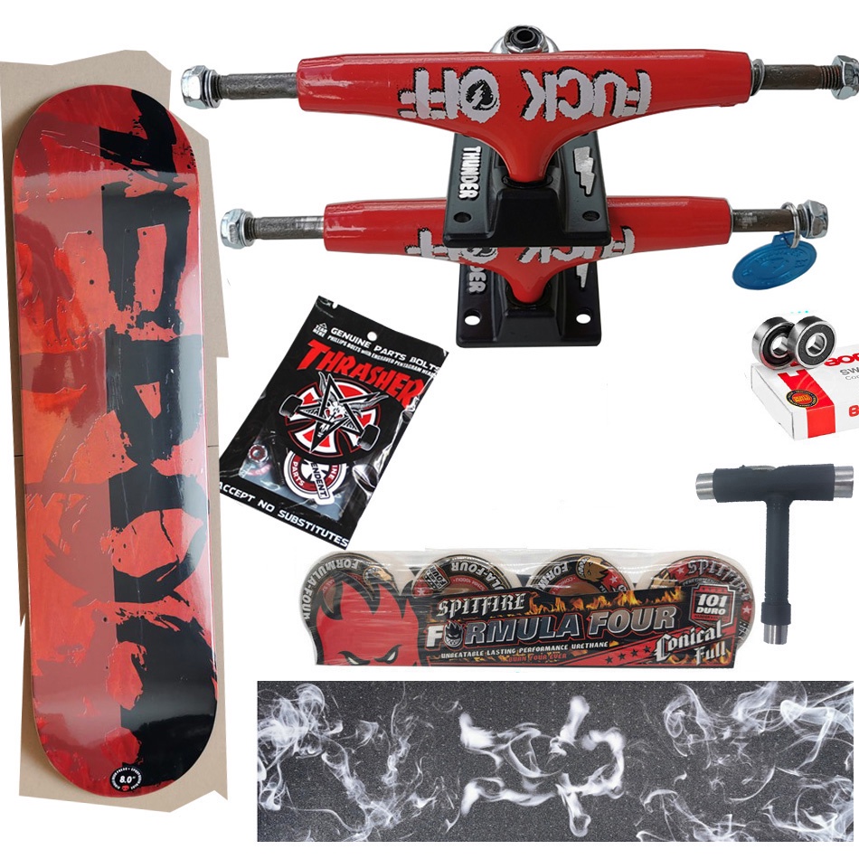 Set spitfire wheels Dek skateboard ZERO Kualitas Bagus