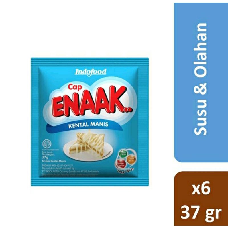 

Susu Kental Manis Cap Enaak 6 pcs @37 gr