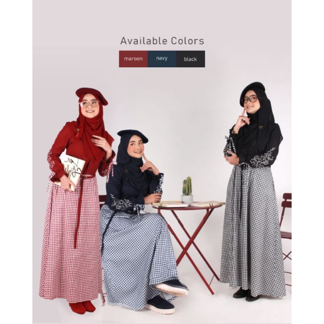 abaya dannis warna navy