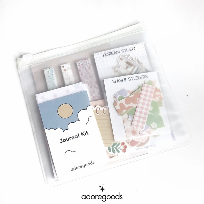 

Jurnal Jurnal Kit Sticker Tema Korea Aesthetic Scrapbook Diary Premium 90Pcs