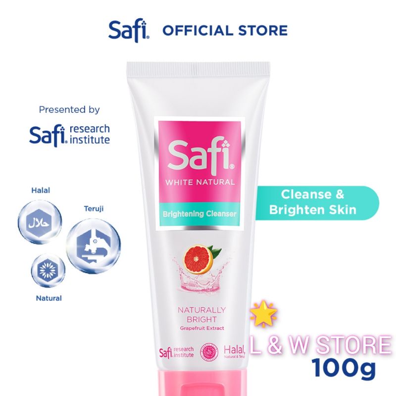 SAFI White Natural Brightening Cleanser Grapefruit Extract 50gr &amp; 100gr /HALAL