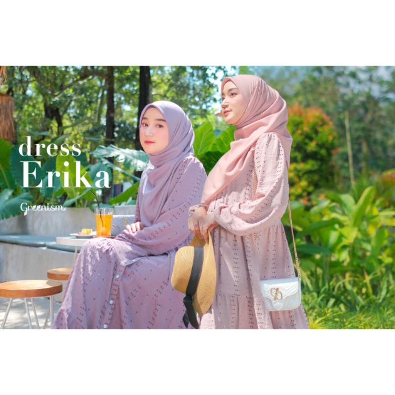 Erika Dress by Greenism / gamis cringkle / home dress