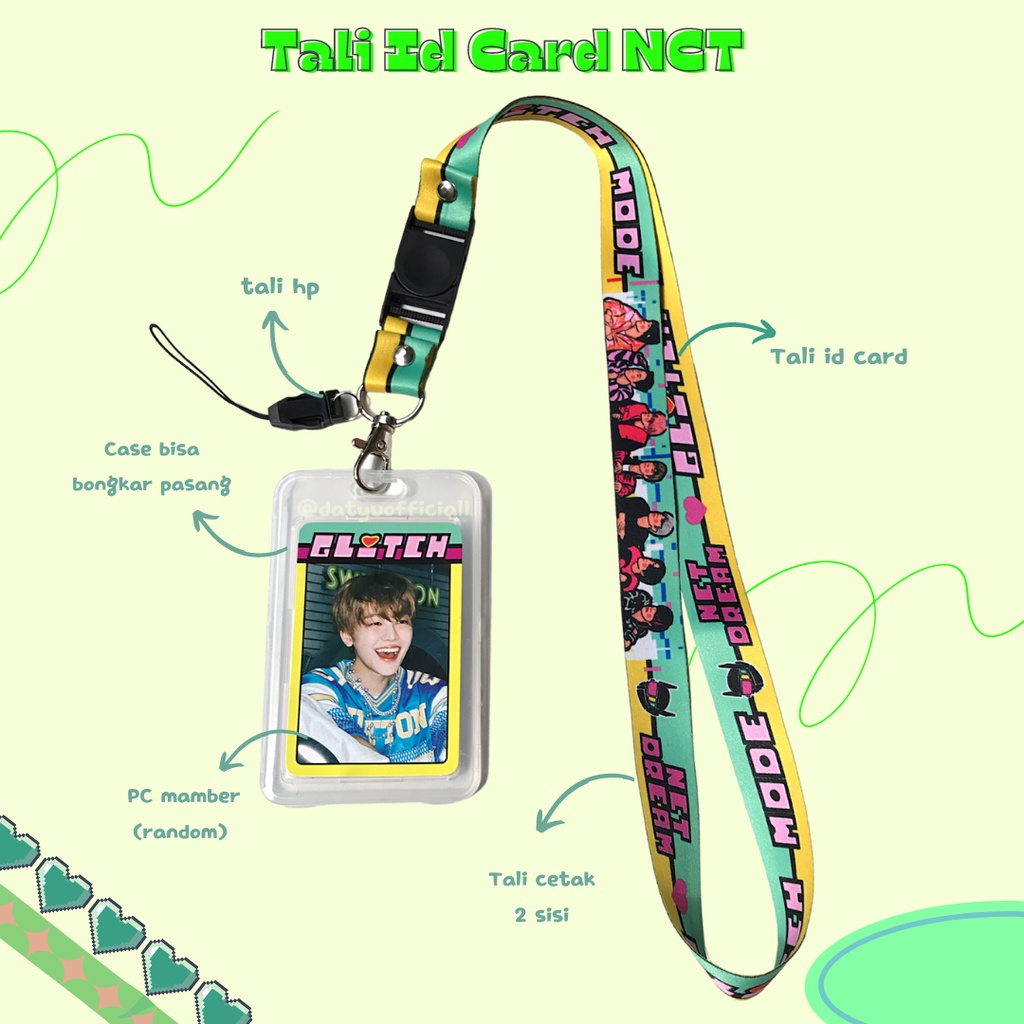 

NCT Lanyard Cetak 2 sisi id card KPOP | Datyu