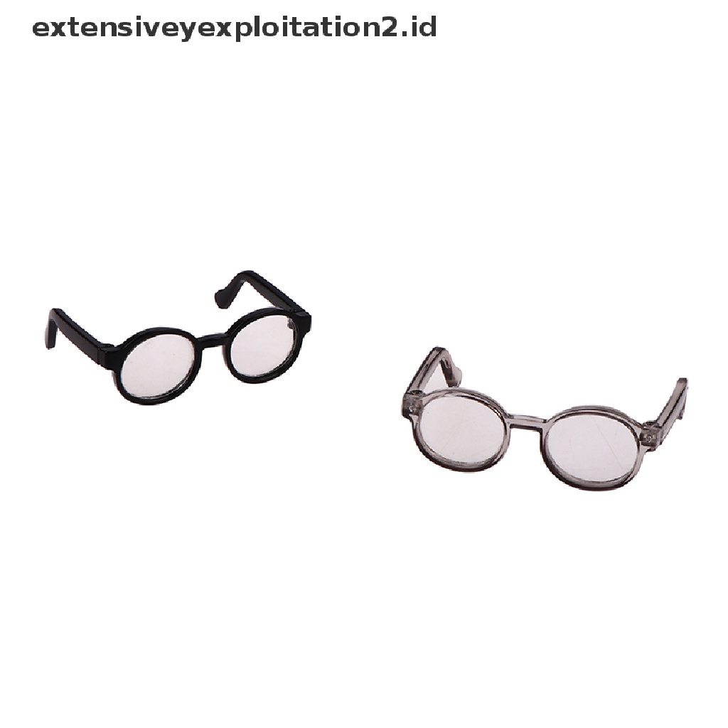 Kacamata Frame Bulat 6.5 / 9.5cm Untuk Boneka Plush