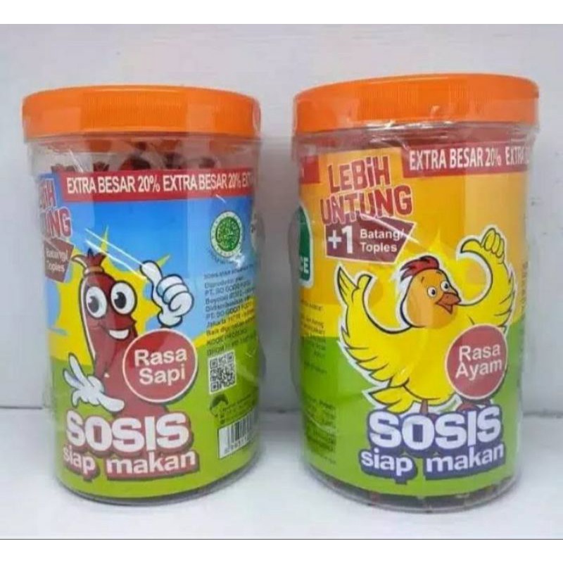 

Sosis So Nice Ayam&Sapi Siap Saji - sosis so nice, toples isi 24+1pcs