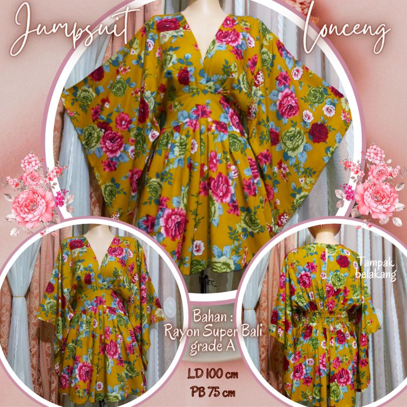 Jumpsuit Lonceng //Jumpsuit celana pendek //Jumpsuit Luna Bali //Jumpsuit Bali