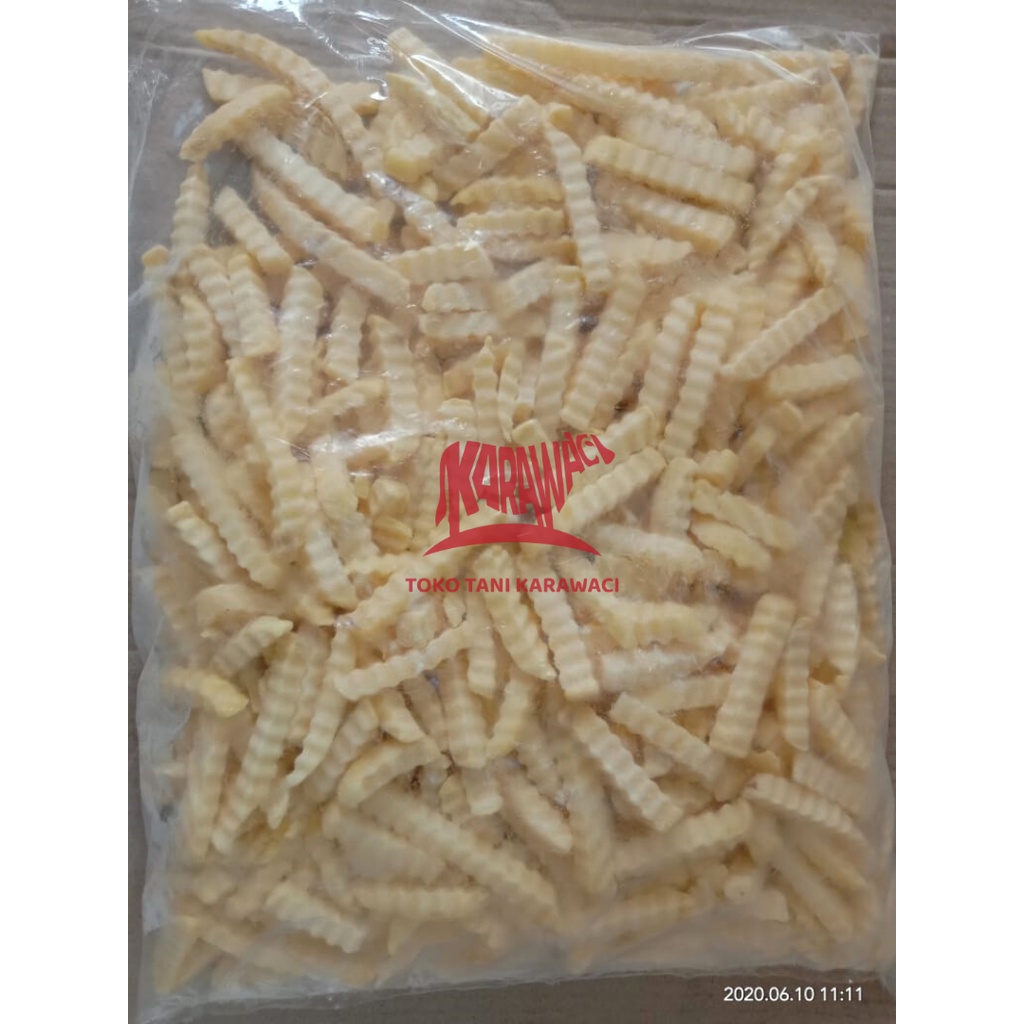 Kentang Goreng Aviko CRINKLE CUT 12 mm @2kg - 2.5kg