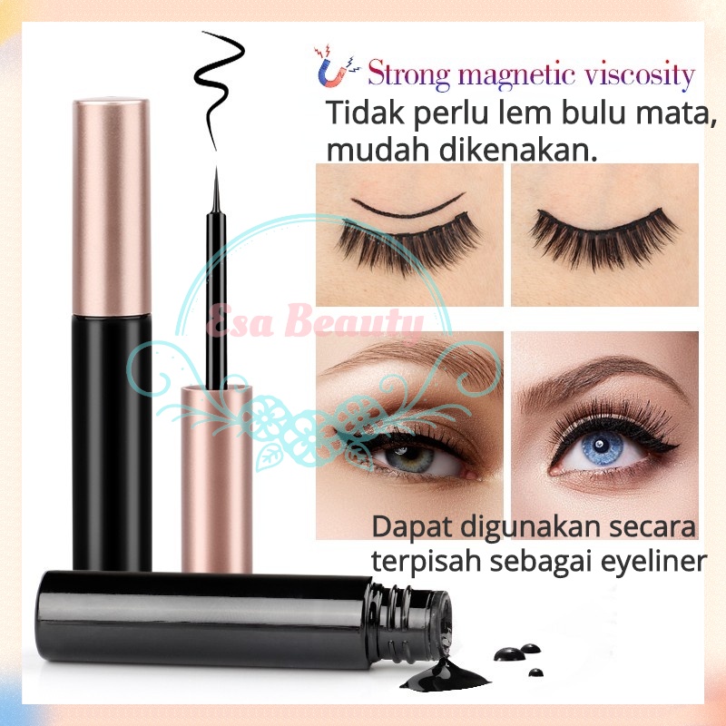 COCO Bulu Mata Magnetik Natural False Eyelashes Bulu Mata Eyelash Magnet Tanpa Lem Eyelash Extension Bulu Mata Palsu Natural Penjepit Bulu Mata Magnetic