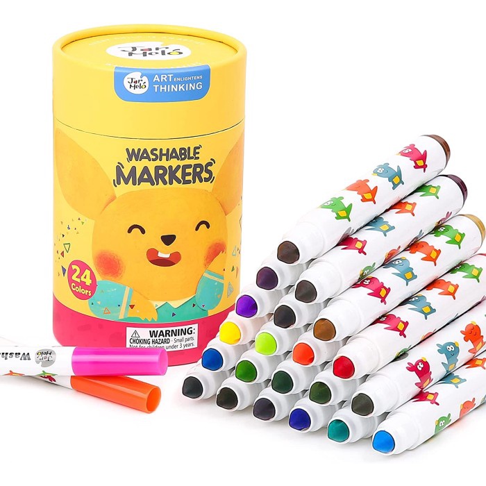 

Joan Miro Babyroo Washable Marker 24 color spidol warna spidol anak