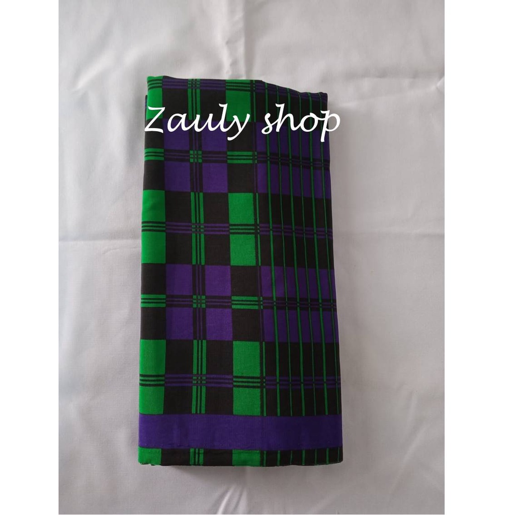 Sarung Motif BHS Kotak Jadoel Classic merek HDS-Sarung Santri-Sarung Samarinda