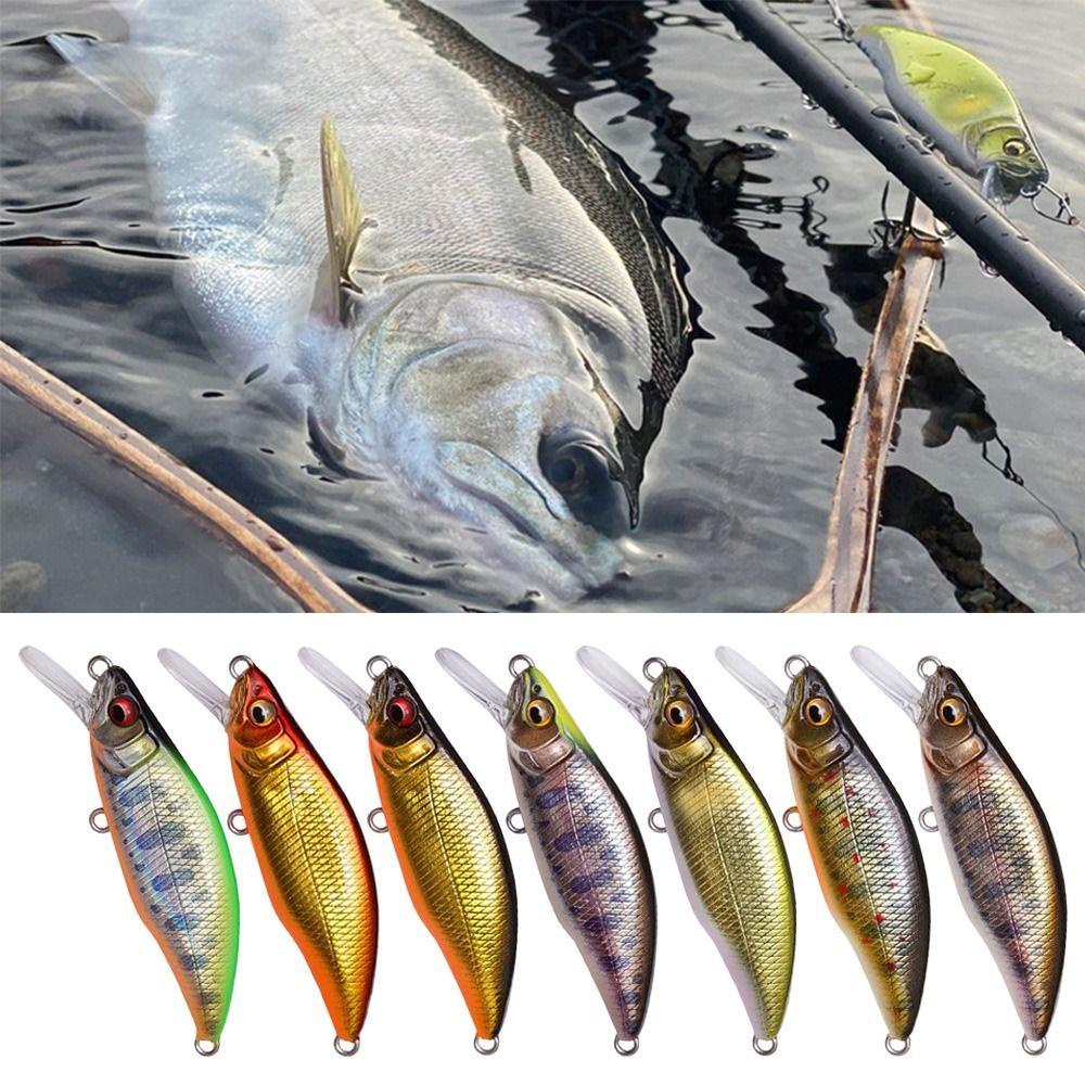 Umpan Ikan Kecil Tenggelam Atas 51mm/4.2g Tackle Striped bass Minnow Lures