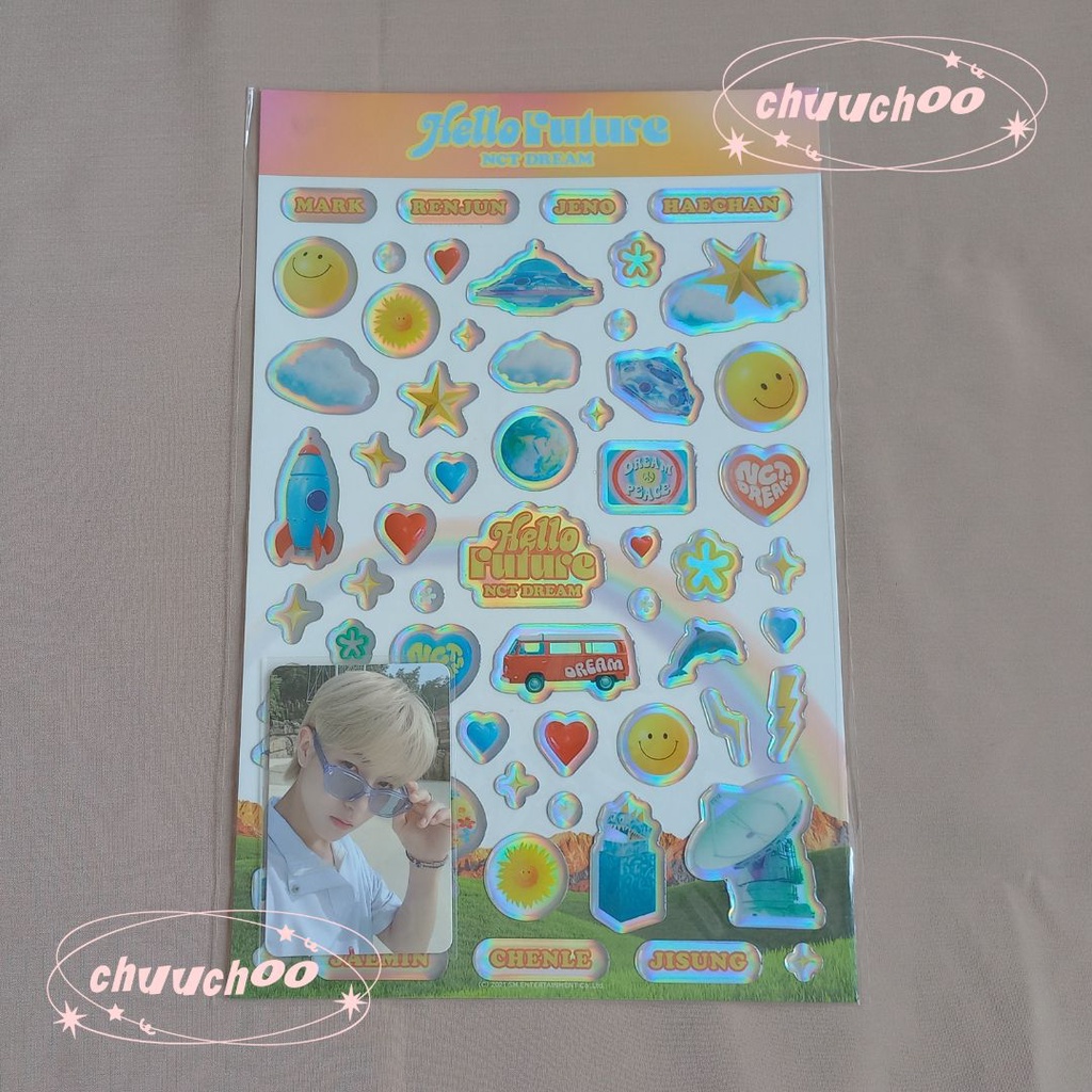 PC Photocard Official NCT Dream Renjun Epoxy Hello Future Fullset