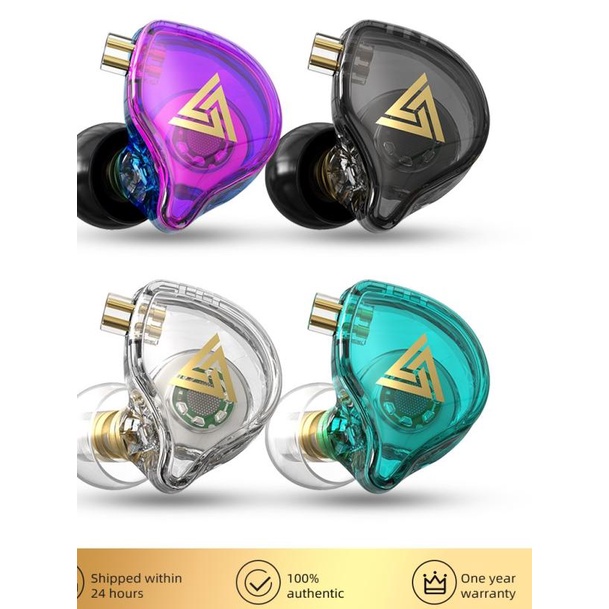QKZ AK6 Pro Earphone with Mic alt KZ EDX Pro TRN MT1 KZ EDC KZ EDS - AK6 PRO CRYSTAL