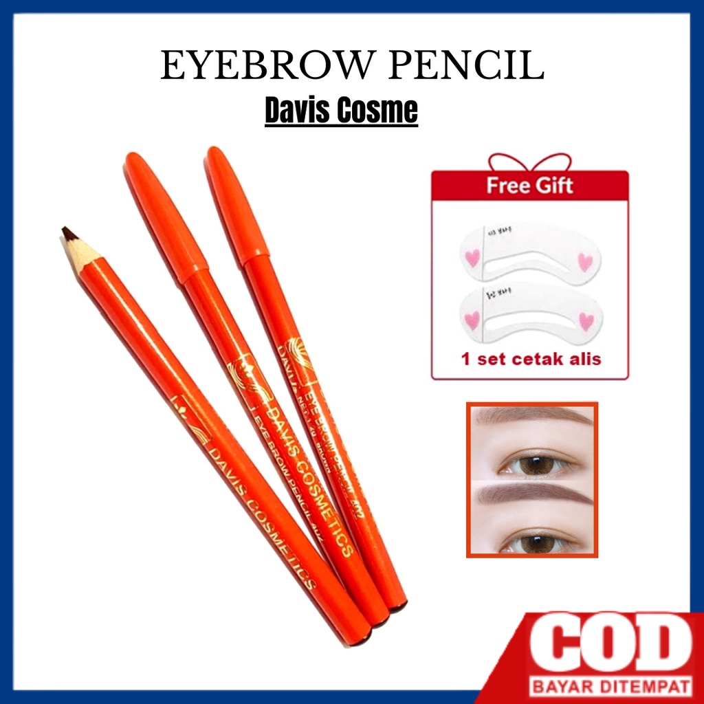 Pensil Alis Davis Cosme Drawing EyeBrow Pencil Murah Tahan Lama