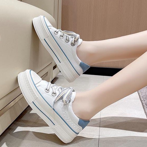 TBIG [COD] Sepatu Sneakers AMANDA Sepatu Kanvas Import Wanita Sepatu Korea Style Sekolah Kuliah
