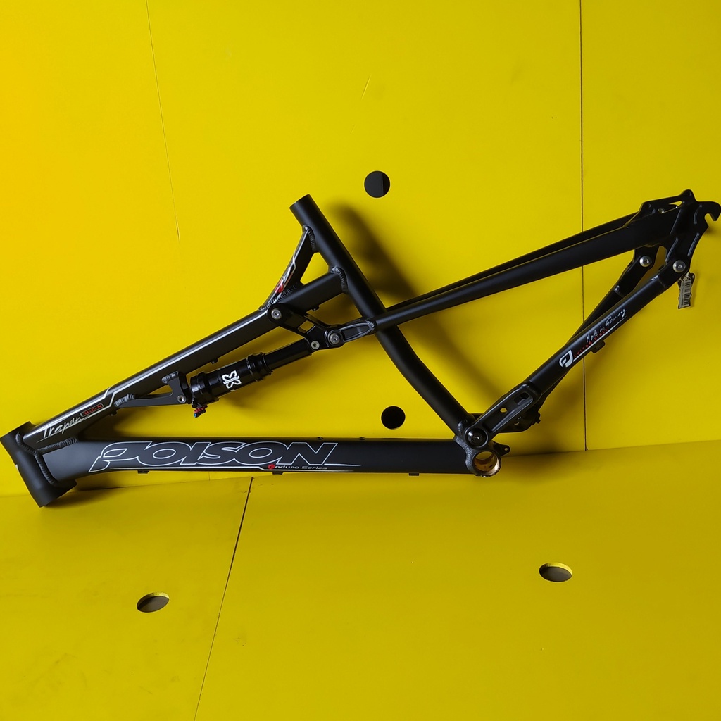Frame Rangka Sepeda Fullsus Poison Tropan ukuran 26 Size 17.5 Alloy Original Made In German