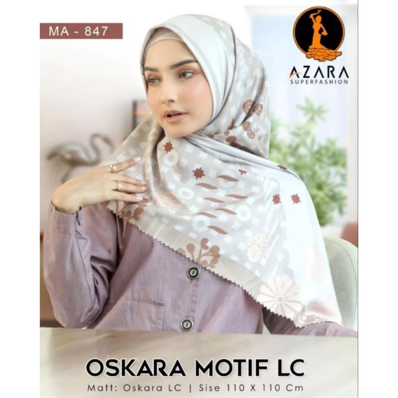 HIJAB AZAHRA OSKARA MOTIF | HIJAB SEGI EMPAT MOTIF | HIJAB SEGI EMPAT