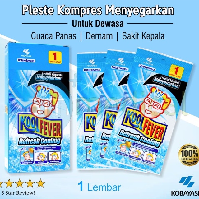 Kobayashi KoolFever Kompres  Plester Kompres Dewasa per pcs