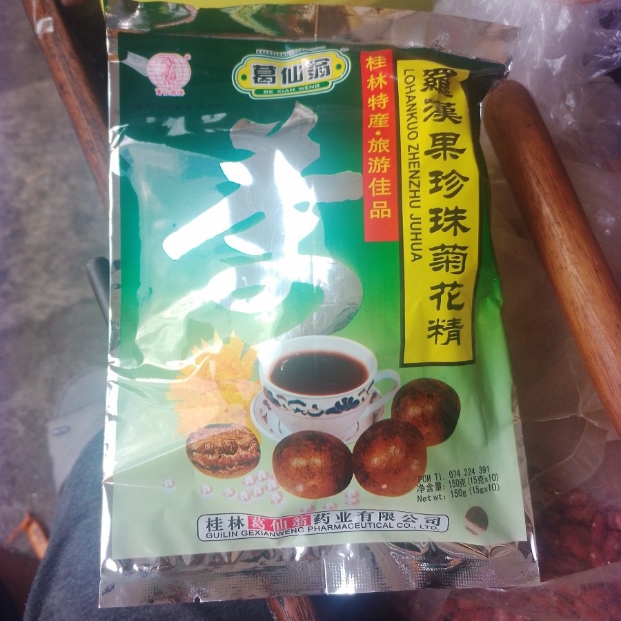 

Ge Xian Weng Louhankuo, Zhenzhu, Sheshecao - 150 gr (10 sachet @15 gr)