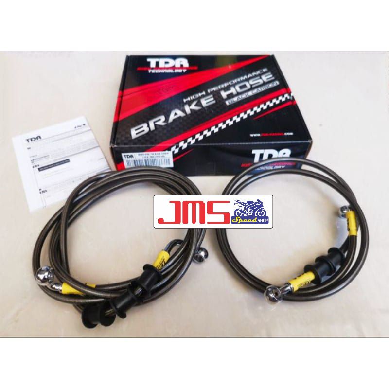 selang rem kabel rem tdr set depan dan belakang for nmax old/nmax new yg non abs silver sama carbon