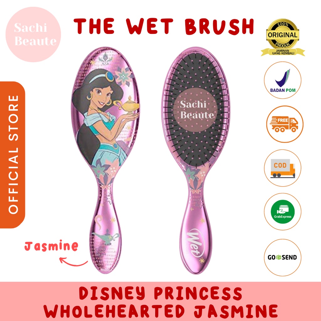 The Wet Brush Disney Princess Wholehearted Jasmine Sisir Rambut wet brush