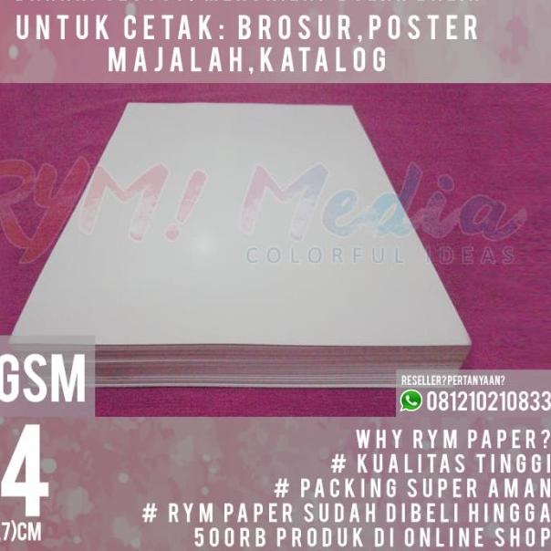 

Kertas Art Paper 150gsm A4 (1 rim/500 lembar)