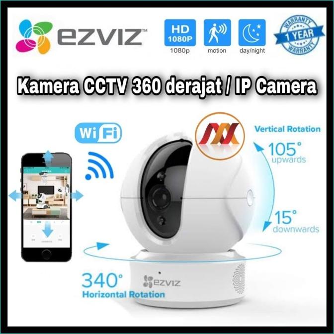 Kamera CCTV 360 EZVIZ - Wifi Night Vision Smart ip Camera C6N