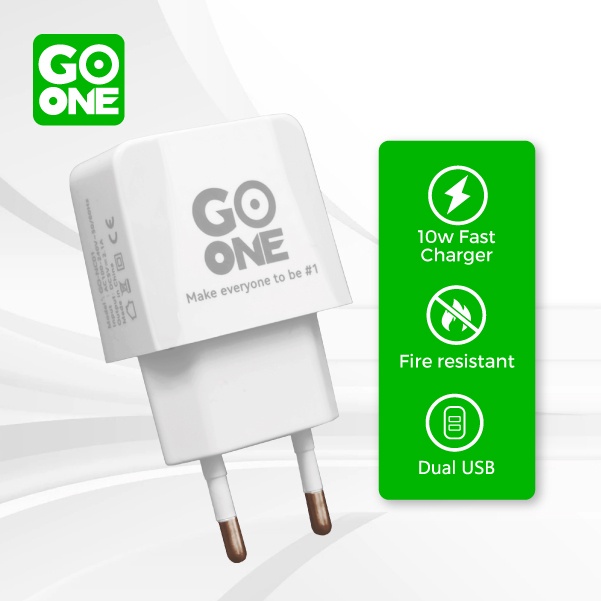 GOONE Kepala Charger Fast Charging 10W/18W/20W Single Dual Port USB Safe Quick 3.0/Type-c Fast Charger