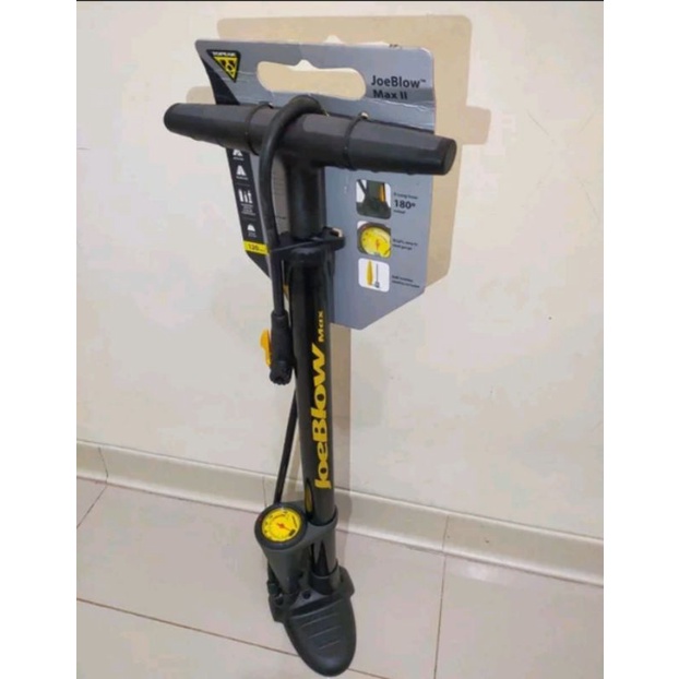 premium pompa sepeda topeak joeblow max 2 II Floor pump lantai tekanan tinggi high pressure