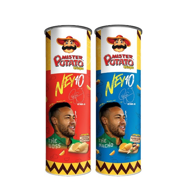 

Mister Potato Crisps Original x Barbeque - Neymar Special Edition