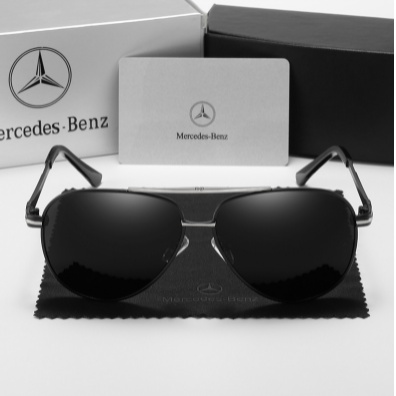 Ready Stock Kacamata Hitam Pria Sunglass Super Mewah Mercedez Benz Pilot Aviator Import