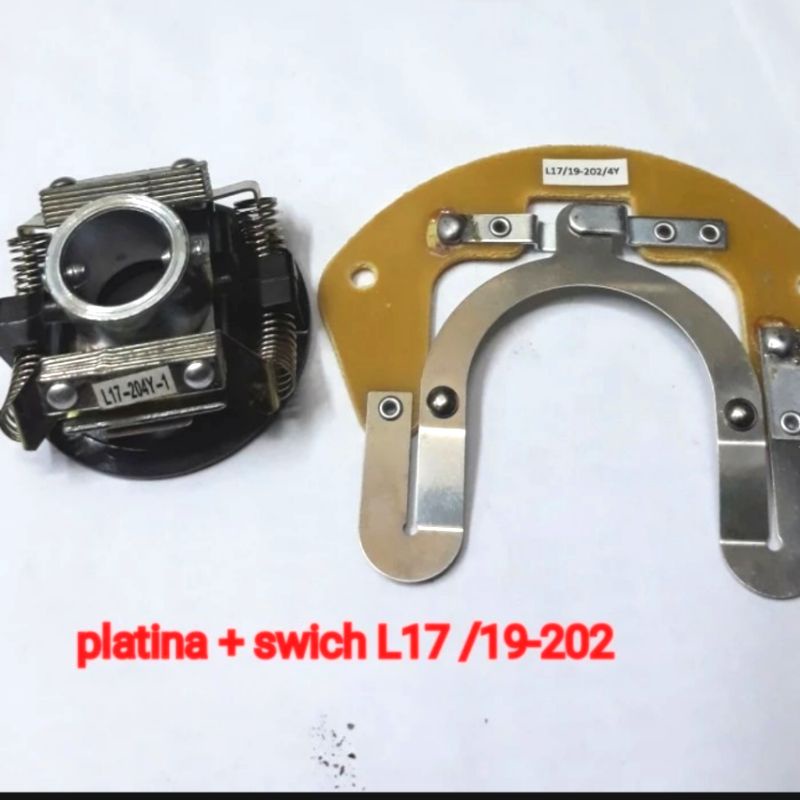 L17 platina dinamo + switch centrifugal dinamo spec :1set platina L17 + centrifugal swich L17 

untu