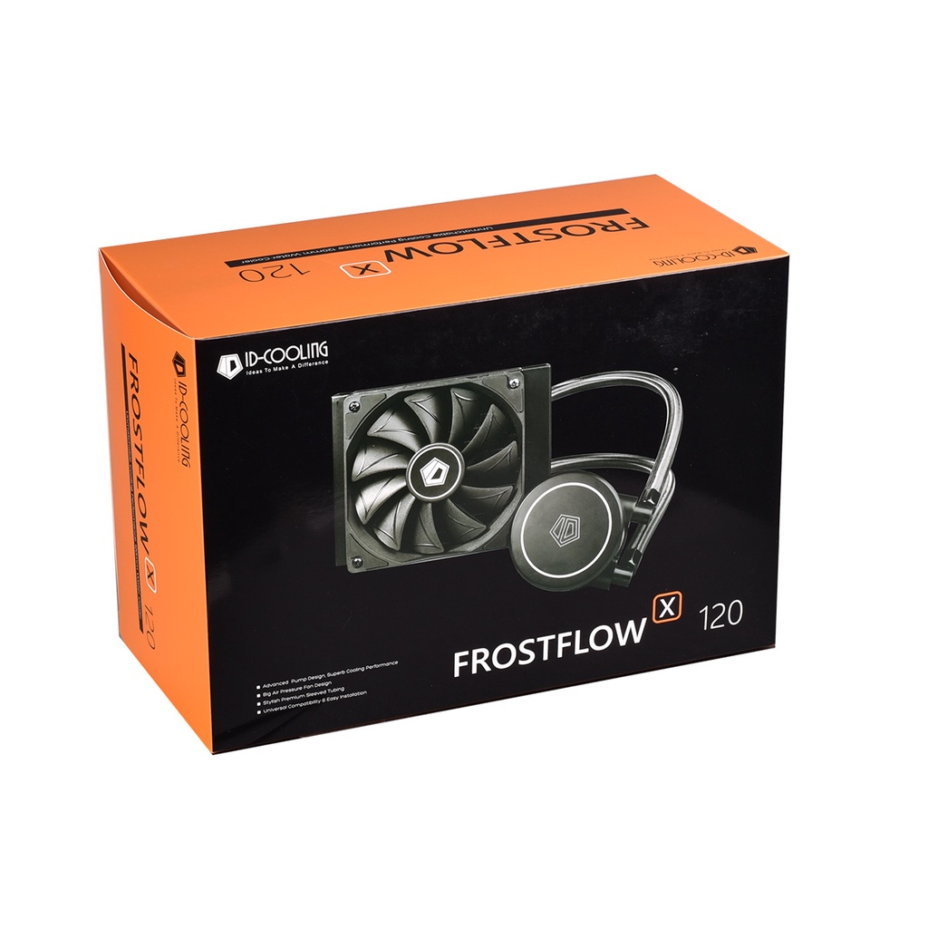 ID-COOLING FrostFlow X 120 BLACK | AIO CPU Cooler Intel &amp; AMD