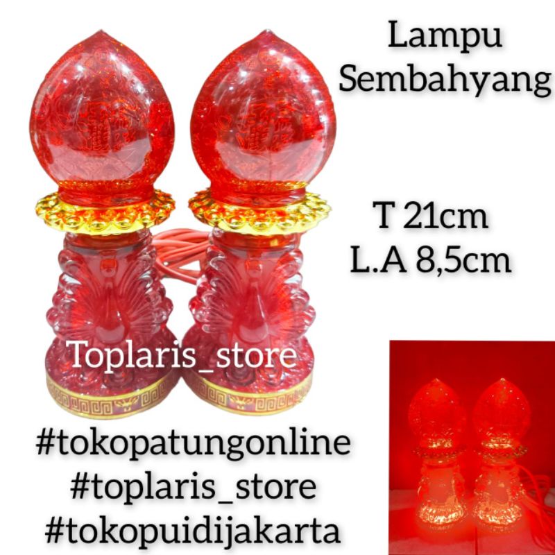 Lampu Sembahyang LED Kristal Merak 027