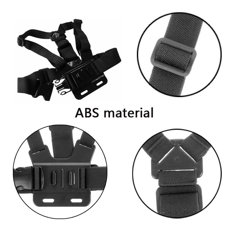 5PCS/Set Chest Strap/ Body Belt Holder Clip/Tali Dada Handphone/Mount Kamera Body Belt Holder HP Clip Clamp Smartphone Universal Topi