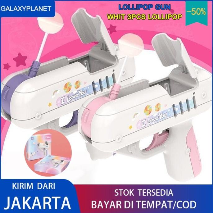 

BISA COD Mainan Pistol Permen Lolipop / Tembakan Permen Lollipop / Candy Gun /PERMEN LUNAK/PERMEN VIRAL/PERMEN MILO/PERMEN YUPI/PERMEN JADUL/PERMEN KARET