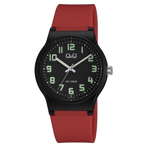 Jam Tangan Pria Sporty Casual Rubber Analog Original Q&amp;Q QnQ QQ VS50 VS50J Series
