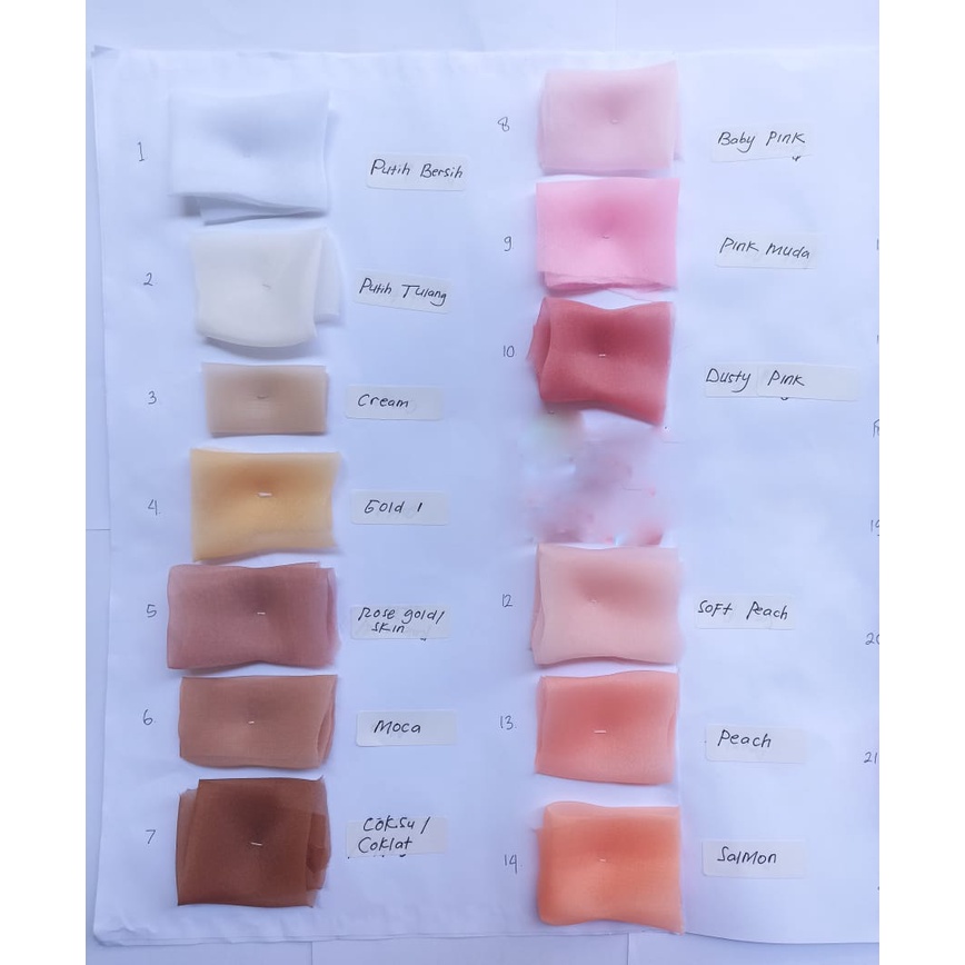 Aplikasi bunga camelia 2,5 cm /PER PAK ISI 50PCS/1MT.2ME.5K/kebaya/ gaun pengantin /gamis/payet/organza