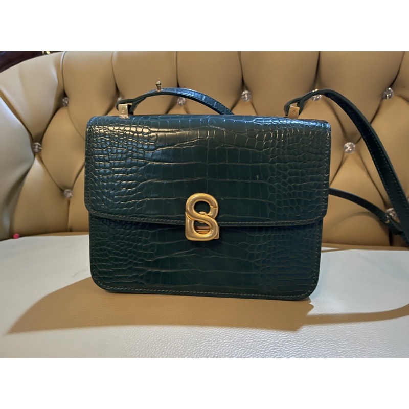 buttonscarves audrey bag croco